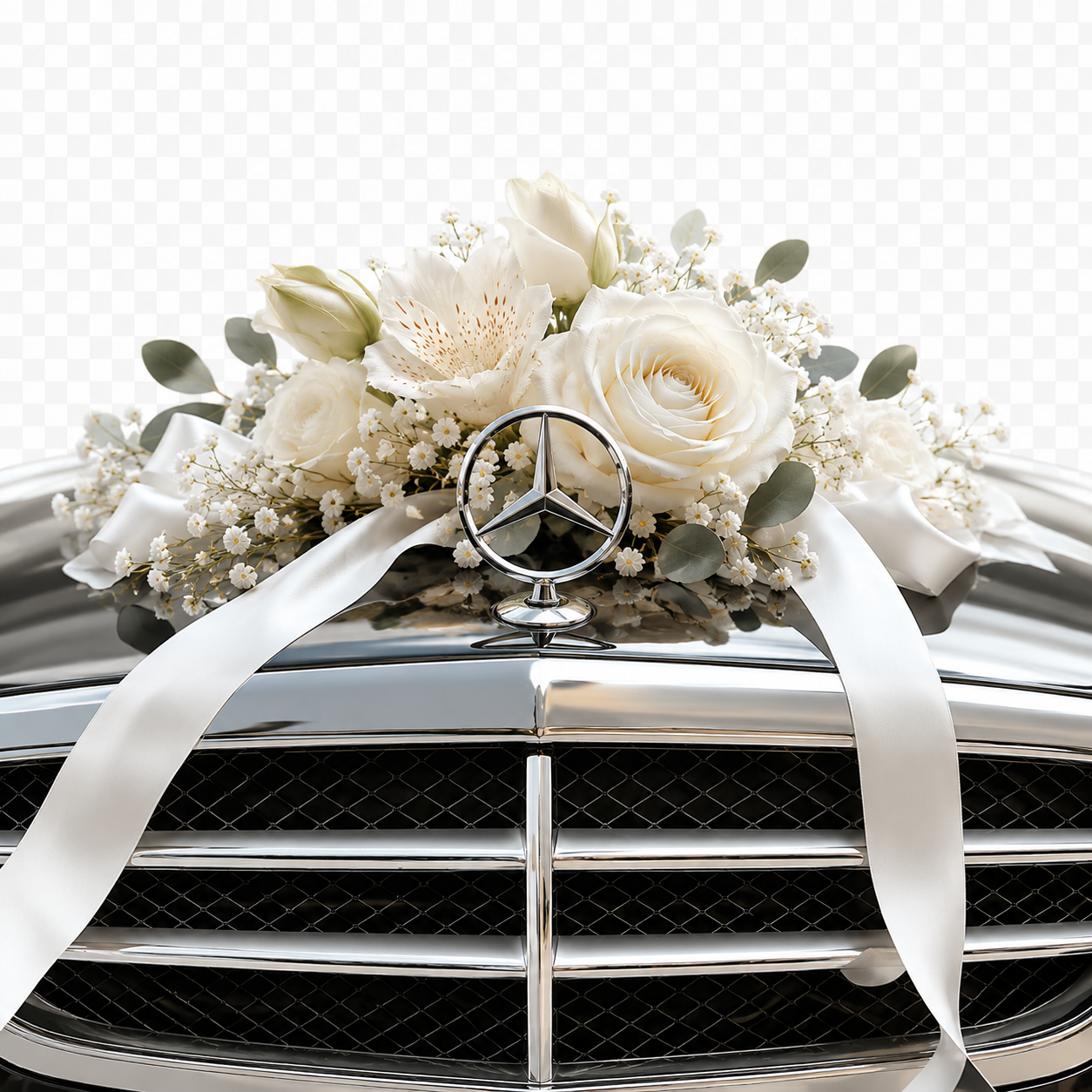 Détail Mercedes décorée